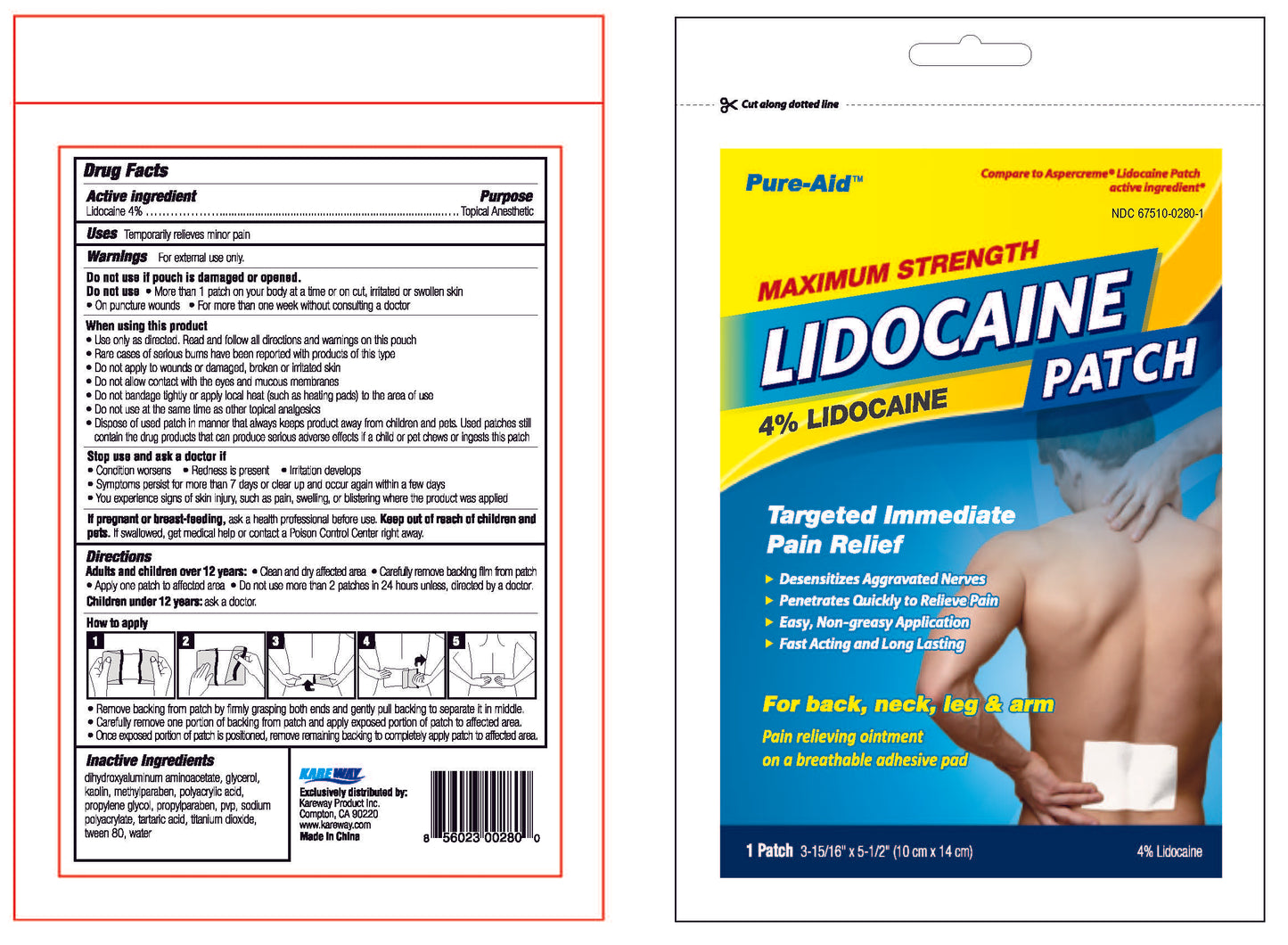 Pure-Aid Lidocaine Patch