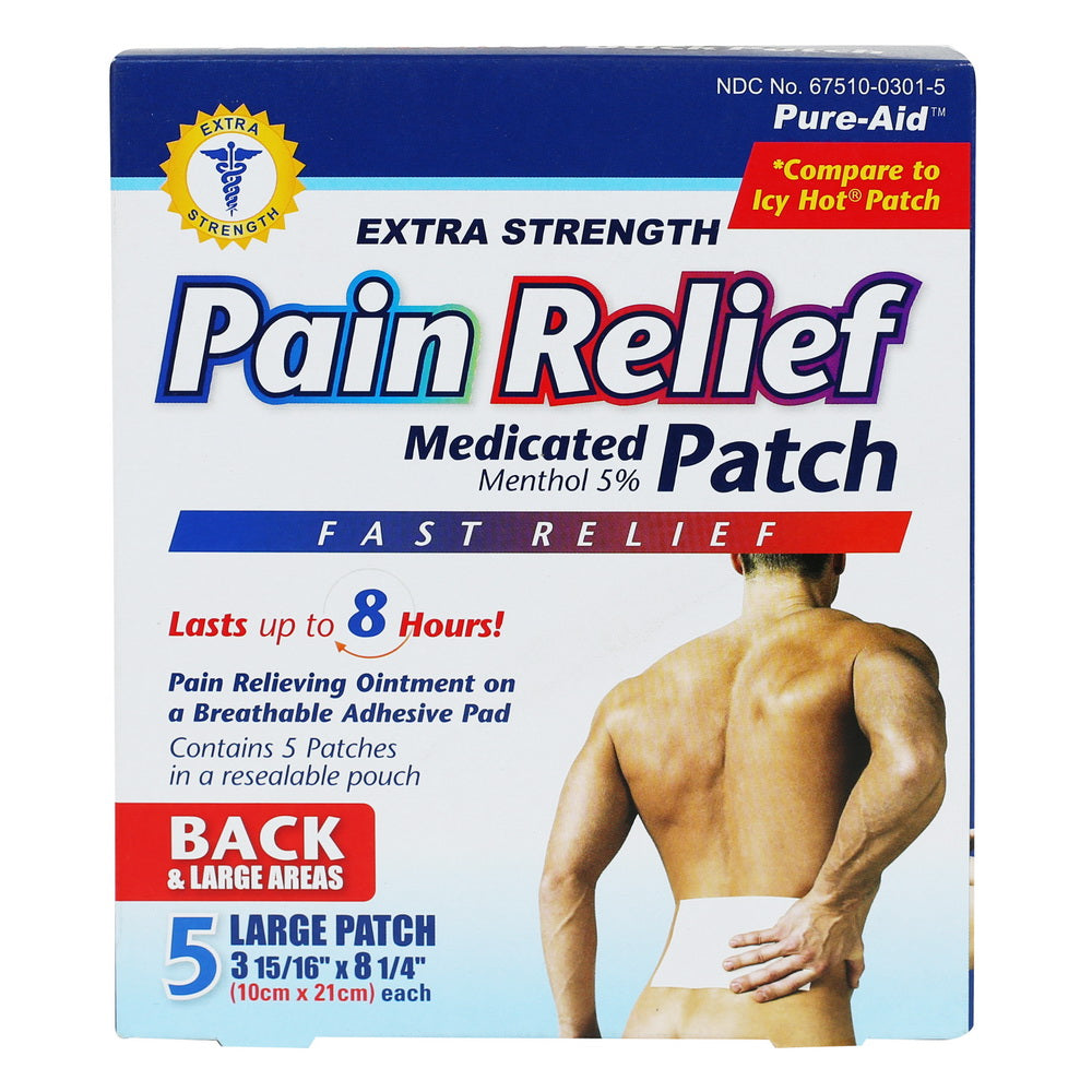 Pure Aid Cold And Hot Pain Relief Patch 5ct Compare To Icy Hot Patch Kareway