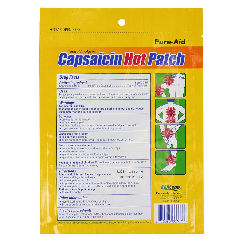 Pure-Aid Capsaicin Hot Patch