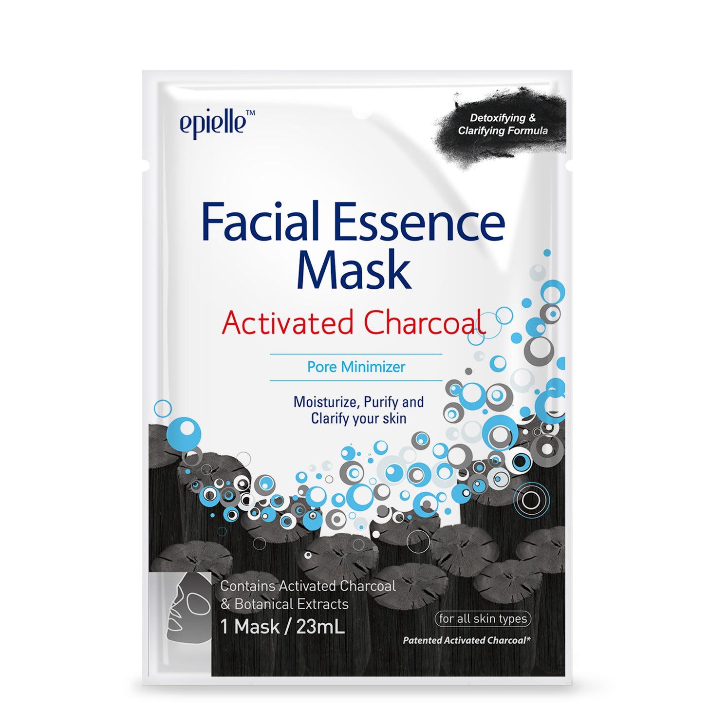epielle®Charcoal Facial Essence Mask, 3ct Kareway