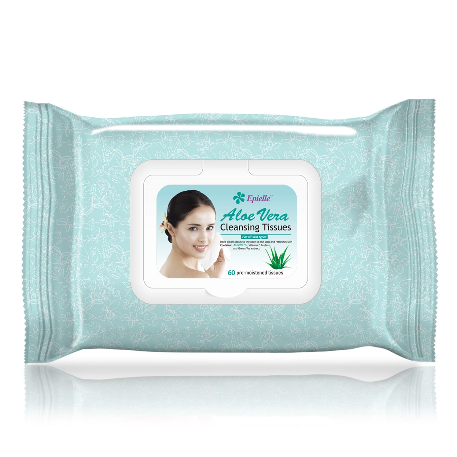 epielle®Aloe Vera Facial Cleansing Tissues, 60ct Kareway