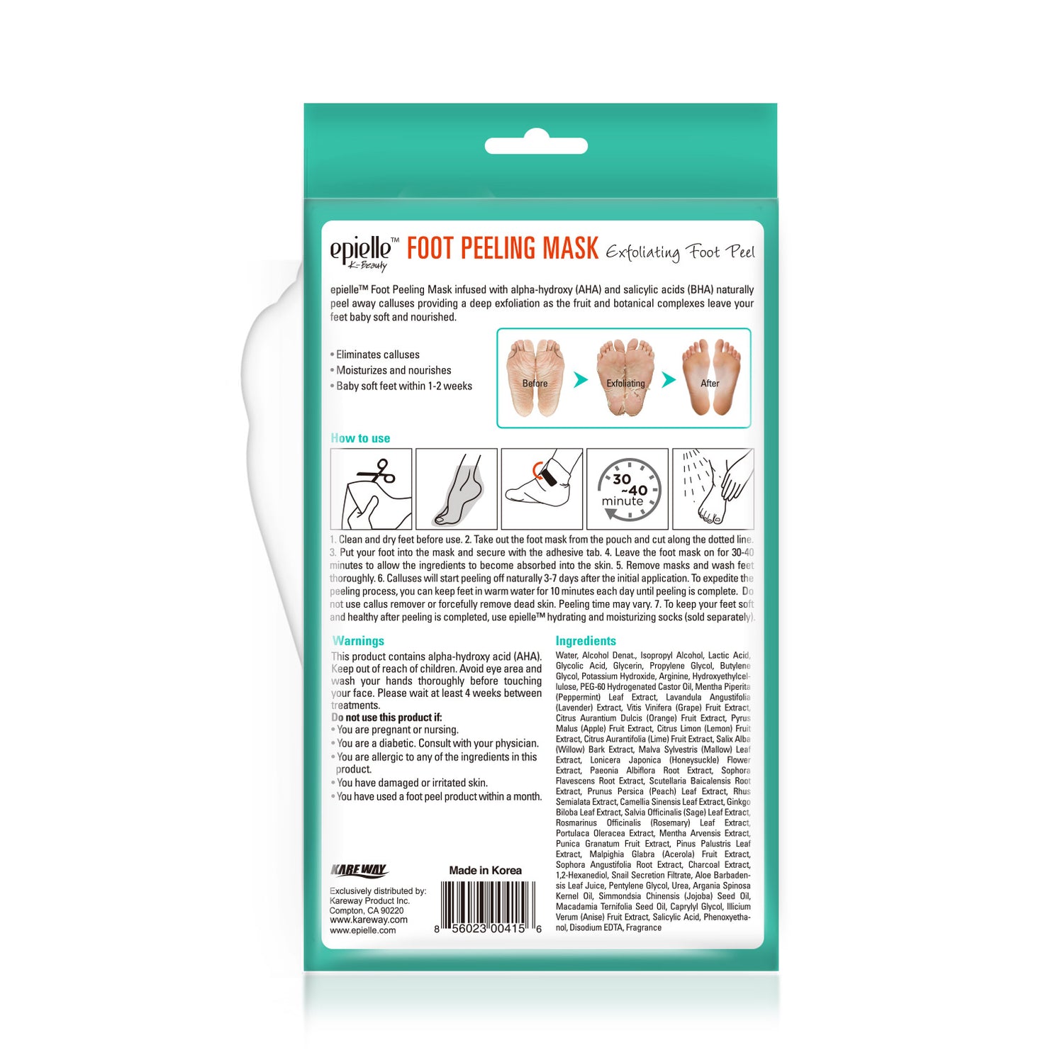 epielle Foot Peeling Mask Kareway