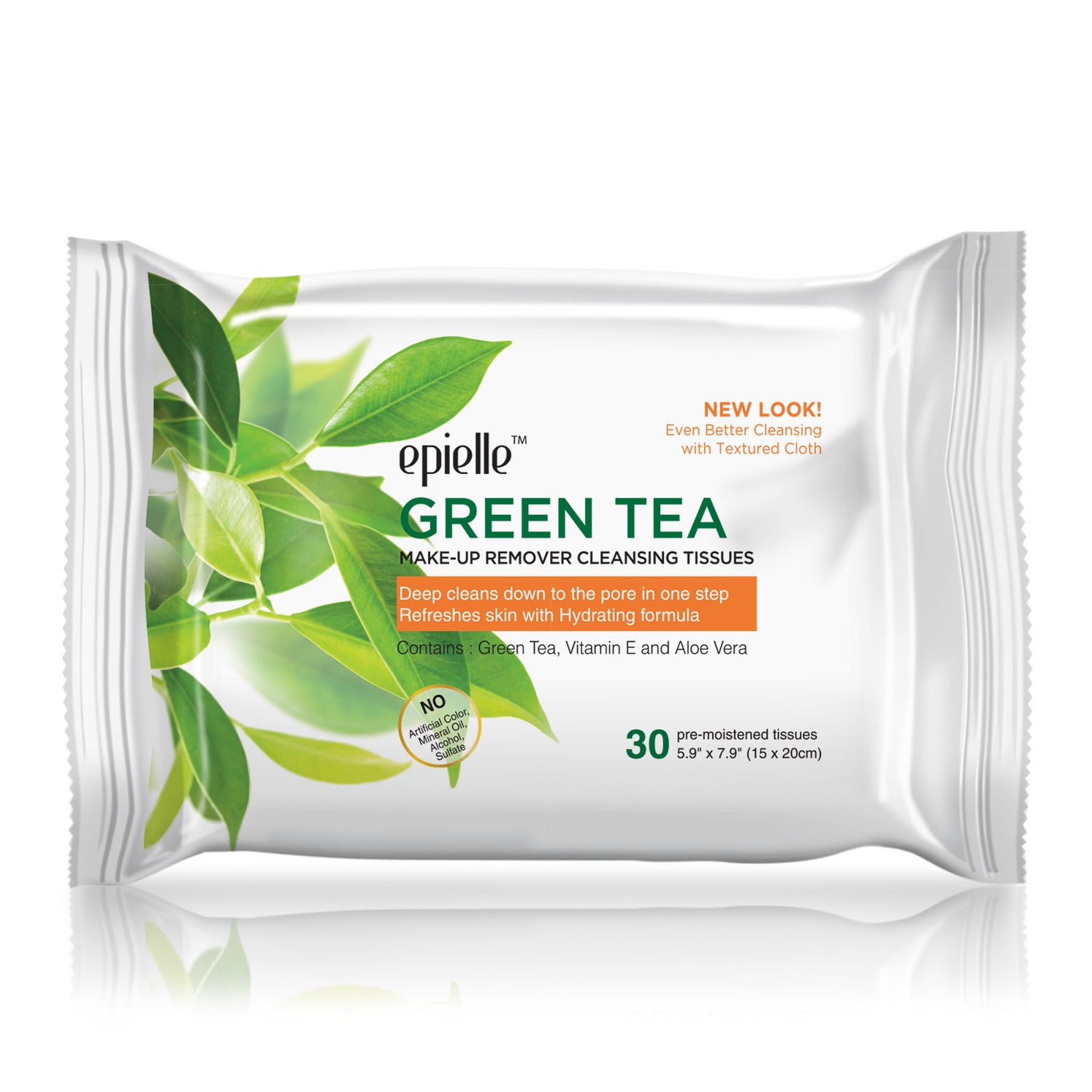 epielle Green Tea MakeUp Remover Cleansing Tissues 30ct Kareway