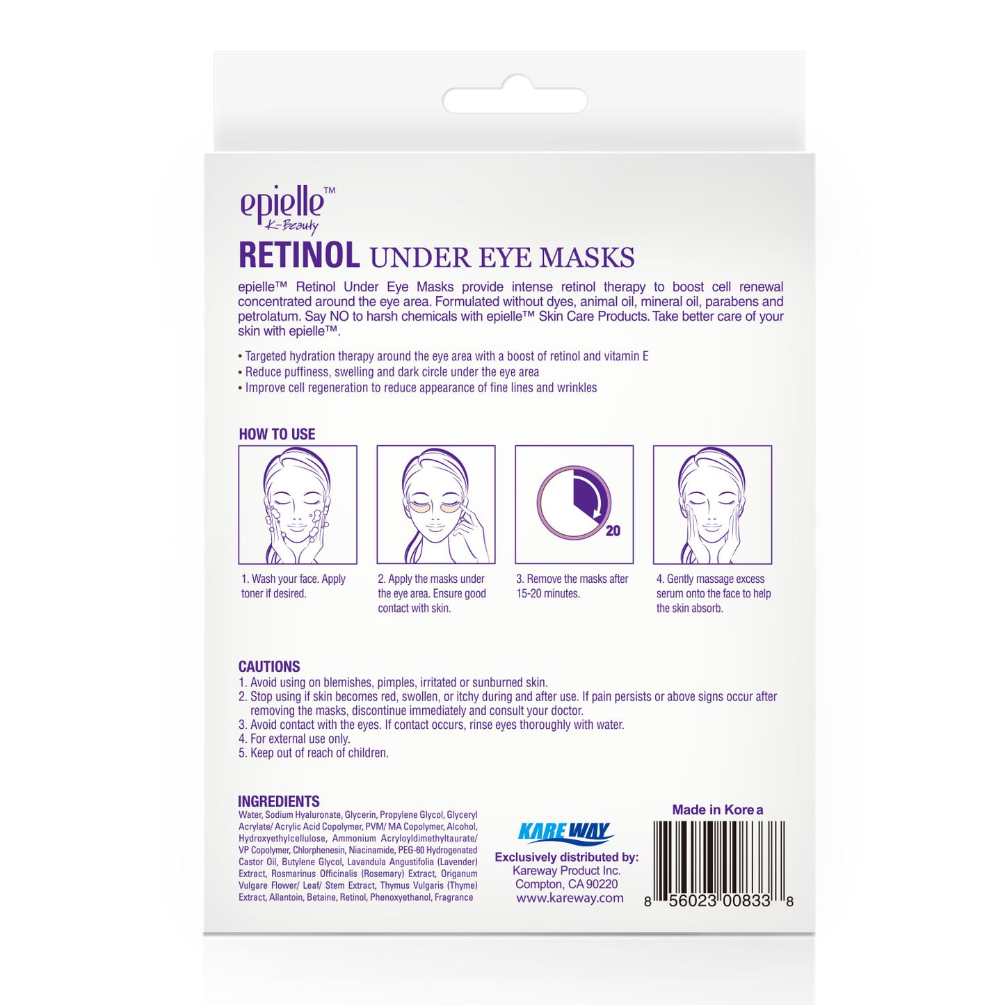 epielle Retinol Under Eye Mask | 2ct
