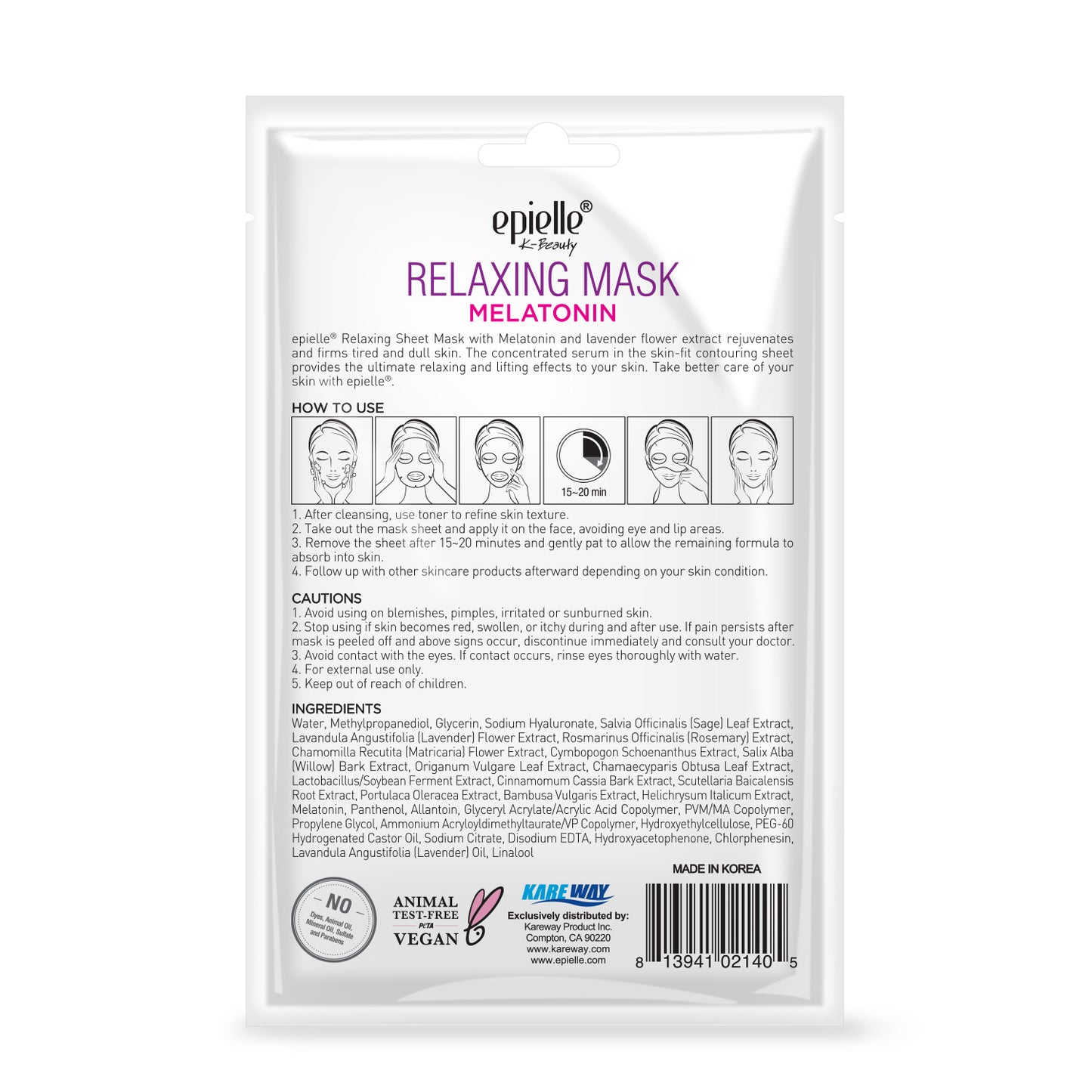 epielle Relaxing Melatonin Mask