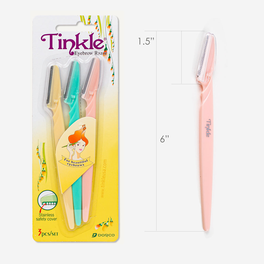 Dorco Tinkle Eyebrow Razor Trimmer Shaver | 3 Razors