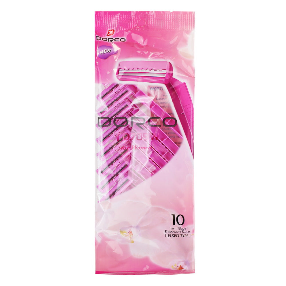 Doco Razor Dorco TD708W Twin Blade Disposable Razors w/Lubricant | 10pk – Kareway