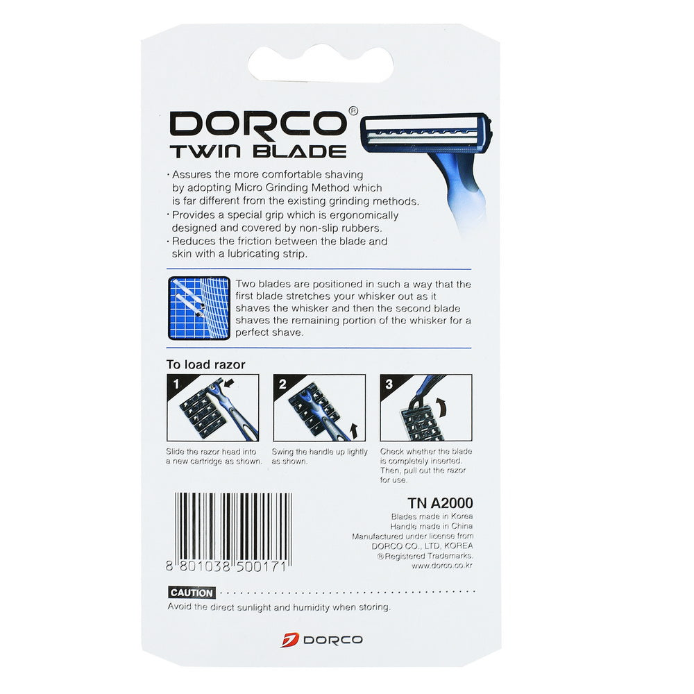 Dorco Twin Blade Razor Set - TN A2000