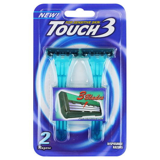 Dorco Touch 3 Blade Disposable Razors | 2ct